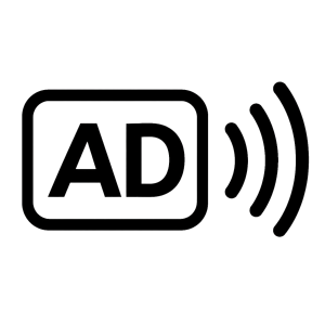 ícone de audiodescrição
